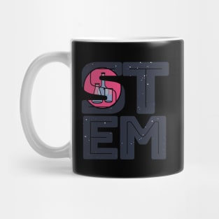 Science Technology Engineering Math STEM Typography Mug